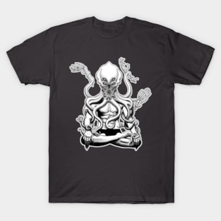 The Arm Collector - Necronomicon inspired jiu jitsu hunter T-Shirt